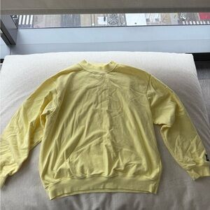 Daily Drills Light Yellow Crewneck Sweater
